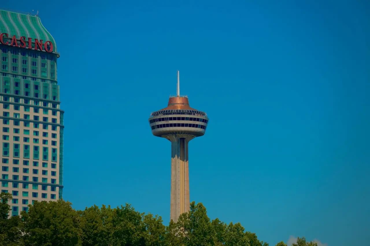 Niagara Falls, Ontario Skylon Tower and casino district — lawn care service area
